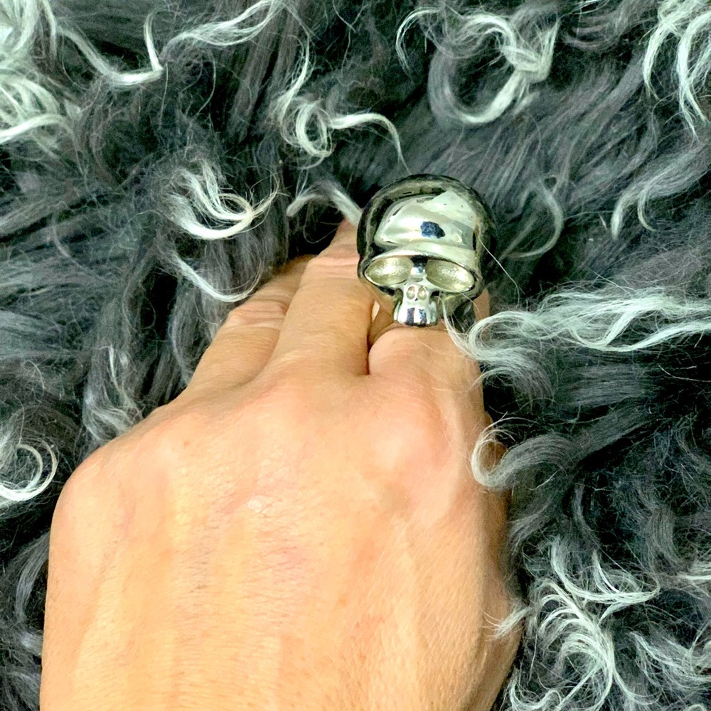 Acne studios Skull ring. Size 7